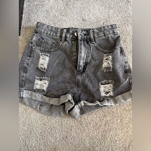 SHEIN Distressed Shorts